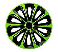 Tapacubos extra Strong verde/negro 14 pulgadas juego de 4