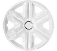 Tapacubos Fast Blanco, 15 Pulgadas, Juego de 4 Unidades