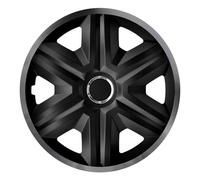 Tapacubos Fast Lux Graphite de 15 Pulgadas, Juego de 4 Unidades