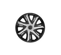 Tapacubos NRM N-Power 15" Pulgadas 4 Unidades (Negro/Plata)