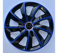 Tapacubos Stig Extra Negro/Azul, 13 Pulgadas, Juego de 4 Unidades