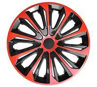 Tapacubos STRONG DUOCOLOR ROJO-NEGRO 4 pzs (15")