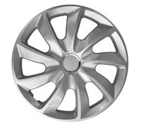 Tapacubos universales 13 pulgadas Stig plata 4 piezas