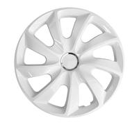 Tapacubos universales 14 pulgadas blanco NRM Stig 4 piezas