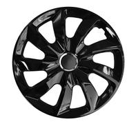 Tapacubos Universales 16" NRM Negro Impacto Resistente 4 Piezas
