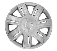 Tapacubos universales Supernova 14 pulgadas ABS plateado 4x