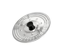 Tapadera Multiusos Acero Inoxidable Ø 21 cm. Uso Tapa Anti Salpicaduras y Escurridor. Tapadera Adpatable Diferentes Medidas