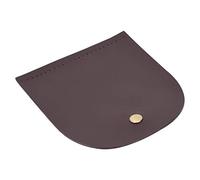 Tapadera para Bolso de Cuero Split, 12,6x13,7 cm, Accesorios Magnéticos de Bronce, DIY para Bolsa de Mano - Material Suave, Artesanía Exquisita, Ideal para Personalizar Bolsos (Cafetería)