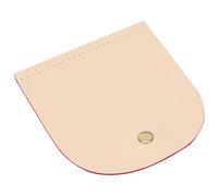 Tapadera para Bolso de Cuero Split, 12,6x13,7 cm, Accesorios Magnéticos de Bronce, DIY para Bolsa de Mano - Material Suave, Artesanía Exquisita, Ideal para Personalizar Bolsos (Rosada)