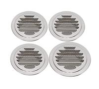 Tapadera para Conducto de Ventilación Redonda de Acero Inoxidable 304, 160mm, Rejilla para Extractor de Aire - Resistente a la Corrosión, Diseño a Prueba de Viento y Lluvia, Para (120 mm/4,7 pulgadas)