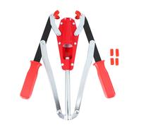 Tapadora manual de doble palanca para botellas de vino, ideal para la elaboración casera de vino.