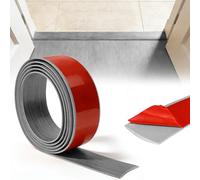 Tapajuntas Suelo Adhesivo, Perfil de Transición para Suelo 2M x 5CM, Tira de Umbral PVC Autoadhesiva, Perfil Transición Suelo para Unir Huecos de Parquet, Baldosas y Laminado (Madera Gris-2m5cm)