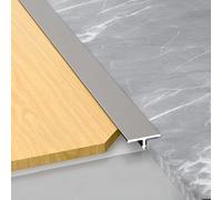 Tapajuntas Suelo Tira De Transición De Aluminio, 3 Pieza * 100cm, Cubrecantos Para Juntas Entre Suelo Y Baldosa, Barra De Transición(Gray,2cm/0.78in)