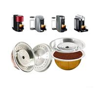 Tapas 230Ml, discos recargables de la cápsula del café del acero inoxidable para las tazas reutilizables de la cápsula del café de Vertuoline
