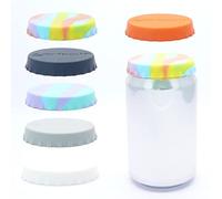 Tapas Ahorradoras para Latas de Refrescos/Bebidas/Cerveza, Cubiertas de Tapón de Lata de Silicona Sin Derrames - Se Adaptan a Latas Estándar de Refrescos/Bebidas/Cerveza (Paquete de 6, Surtidos)