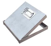 Tapas Cuadradas para Fosas Sépticas, de Acero Inoxidable, Registro Empotrada, para Patios, Sótanos, Fácil de Levantar(50x50x5cm/20x20x2in)