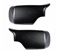 Tapas Cubierta Espejo Retrovisor Puerta Lateral Para E46 1998-2005 Sedan 325i 328i 330i Fibra Carbono Negro Brillante Tapa Espejo Retroviso(Fibra de carbon)