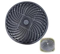 Tapas de Alcantarilla con Gancho, Tapa y Marco de Plástico para Tanque Séptico, Cubierta de Drenaje Exterior con Turbina Antideslizante para Patios, Jardines y Parques(60x60cm/24x24in)