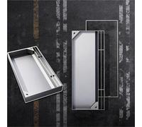 Tapas de alcantarilla empotradas de 12'' 14'' 16'' 18'' 20'' 22'' 24'' 26'' 28'' 30'' 32'', Tapas de alcantarilla Ocultas - Azulejos de cerámica, aptas para Tapas de fosas sépticas exteriore