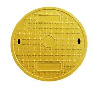 Tapas De Alcantarilla Redondas con Tapa Sólida, Cubierta de resina compuesta para tanque séptico, Cubiertas Antideslizantes Reforzadas para Depósitos De Aguas Residuales(50CM/19.6IN)