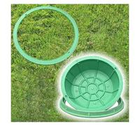 Tapas de alcantarilla Redondas Verdes Invisibles de 15,7 Pulgadas. Tapas de Resina para alcantarillado, Ideales para Jardines, Parques y céspedes al Aire Libre. Cubiertas Ocultas para desagü