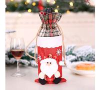 Tapas de botellas de vino de vacaciones 2020 decoraciones de Navidad para muebles para el hogar adornos de vacaciones regalos feliz año nuevo 2021