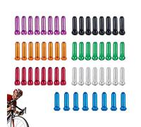 Tapas de cable para bicicleta, cables de freno Tapa final - 56x POGS DEL CABLE DE BIQUETA DE ALUMINUS DE ALUMINUS,Consejos internos portátiles, componentes y piezas de ciclismo para el ciclo de montañ