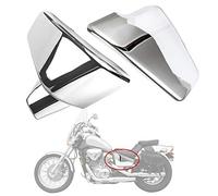 Tapas de Carenado Lateral de la Batería para VLX 600 1999-2008 y para VT 600C CD Shadow VLX Deluxe 1999-2007, PSLER Tapa Lateral del Compartimento de la Batería(Cromo)