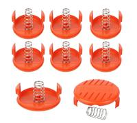 Tapas de Carrete,Tianher 8 Piezas Tapas para Cortacésped Tapa de Bobina Repuesto Bobinas Automáticas Spool Cap Covers Primavera Compatible Cortadoras Césped Black-Decker Rc-100-P Carrete Corte AFS