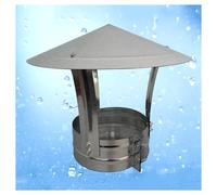 Tapas de Chimenea con protección contra la Lluvia, con Cono galvanizado, Protector metálico para la Lluvia, Cubierta de ventilación de Escape, Tapa de Techo Resistente a la Intemperie para t