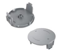Tapas de Cortacésped,2 Piezas Tapas de Carrete,f016f04557 Tapa para Recortadora de Césped Reemplazo de Tapa de Carrete,Compatible para Bosch Art 23 SL 26 SL (B)
