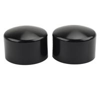 Tapas de cubierta de tuerca de eje delantero de motocicleta, perno de aluminio(Black)