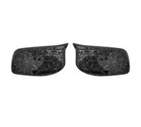Tapas de cubiertas de espejos For BMW 5 Series E60 E61 E63 E64 520i 525i 528i 528xi 530i 2004-2008 Rearview Mirror Cover Cap Carbon Fiber/Black(Forged Carbon Look)