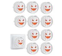 Tapas de enchufe eléctrico, Tapas de enchufe de salida - 10 cubiertas de enchufes Ghost Smile - Protectores de enchufes eléctricos, protectores de enchufes de seguridad para el hogar, tapas de