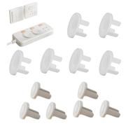 Tapas de enchufes a prueba de niños, cubreenchufes - Tapas de enchufes multiusos a prueba de niños - Protección eléctrica blanca, cubiertas de enchufes resistentes al desgaste para la mayoría de los