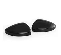 Tapas De Espejos De Coche Para VW Para Tiguan 2017-2020 Reemplazo de cubierta de espejo retrovisor lateral Tapa de ala Embellecedor de caja de vista trasera exterior Carcasa Retrovisor(Negro)