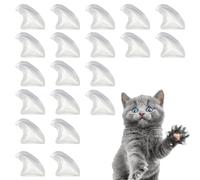 Tapas de garras de gato para gatitos, tapas de uñas transparentes para gatos - Consejos para cubrir uñas de mascotas y gatos | Puntas multifuncionales para cubrir uñas de gatos para diferentes razas y