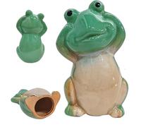 Tapas de inodoro de cerámica para pernos, tapas de tornillos de inodoro | Capybara forma de rana tornillo para el suelo del inodoro, decoración de baño, tornillos de cerámica, tapas decorativas