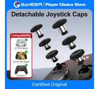 Tapas de Joystick GameSir para G7 Pro, G7 Pro 8K Cyclone 2, Accesorios para Gamepad, 3 Pares de Tapas Personalizadas con Anillo de Acero Liso para Control White