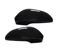 Tapas de la cubierta del espejo retrovisor de la puerta del ala L + R, color negro brillante, aptas para Ford Mondeo MK5 2014-20 Tapa de cubierta de espejo