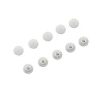 Tapas de la cubierta del perno de tuerca, 10 Uds. Tapa de tornillo for vástago bicicleta montaña carretera plegable M5 tornillos hexagonales tapa accesorios ciclismo(White)