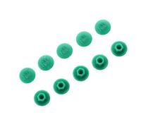 Tapas de la cubierta del perno de tuerca, 10 Uds. Tapa de tornillo for vástago bicicleta montaña carretera plegable M5 tornillos hexagonales tapa accesorios ciclismo(Green)