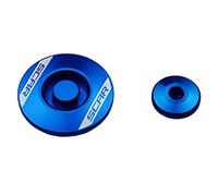 Tapas de Motor Tapón Tapones Compatible con Kawasaki KX-F KXF 250 KX250F KXF 450 KX450F SCAR 08-26 - Azul