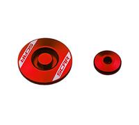 Tapas de Motor Tapón Tapones Compatible con Kawasaki KX KX-F KXF 250 KX250F KX250 KX450 KXF 450 KX450F SCAR 08-23 - Rojo