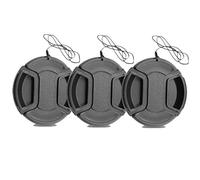 Tapas de Objetivos, CAM-ULATA 3 Piezas 40.5mm Universal de Plástico Snap en Center Pinch Tapa de la Lente con Paño de Limpieza de Lentes de Microfibra para Canon Nikon Sony Olympus DSLR cámara