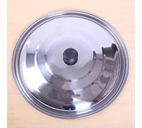 Tapas de olla de acero inoxidable de 34 cm, cacerola, wok, sartén de leche, tapa de cazuela para sartenes planas, sartenes, wok