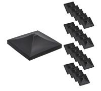 Tapas de plástico para postes de valla de 75 mm x 75 mm, 20 unidades