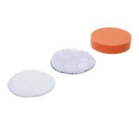 Tapas de pulido D.100 mm - Juego de 3 piezas - Compatible Art. 9259 - Acabado profesional, - D-Work