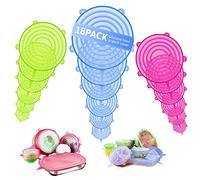 Tapas de Silicona EláSticas, Fundas para Tazones de Silicona, Reutilizable Fundas Protectoras para Alimentos Tapa Tazas, Boles o Tarros,Lavavajillas