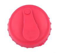 Tapas de silicona para latas de cerveza y cola, evitan derrames con sellado eficaz, fácil aplicación para bebidas carbonatadas (rosa)